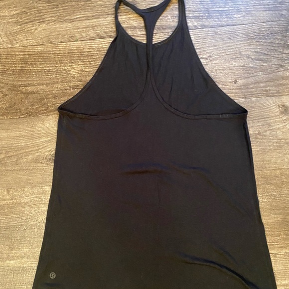 Lululemon high neck BLACK tank cotton material. Brand new without tags - Picture 3 of 5